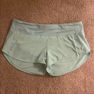 Teal Lululemon shorts
